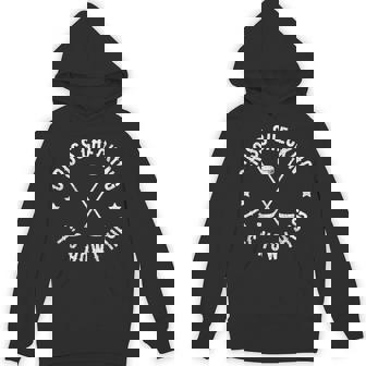 Cross Checking It's How I Hug Ice Hockey Unisex Hoodie | Mazezy