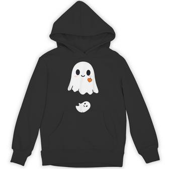 Cute Ghost Halloween Maternity Pregnancy Announcement Hoodie - Thegiftio