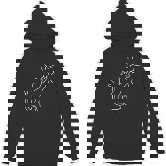 Cute Pet Paw I Love My Cat Best Friend Fist Bump Paw Cat Hoodie | Mazezy