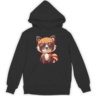 Cute Red Panda Sunglasses Hoodie - Thegiftio UK