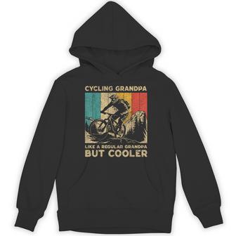 Cycling Grandpa Bicycle Riding Cyclist Mens Hoodie - Thegiftio