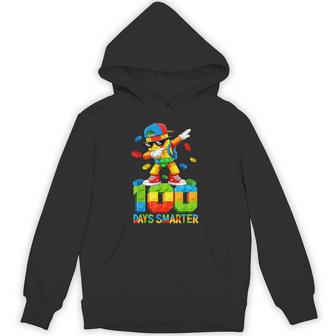 Dab Blocks Bricks Building 100 Days Of School Smarter Boys Hoodie - Monsterry