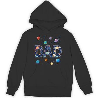 Dad Outer Space Galaxy Birthday Hoodie | Mazezy