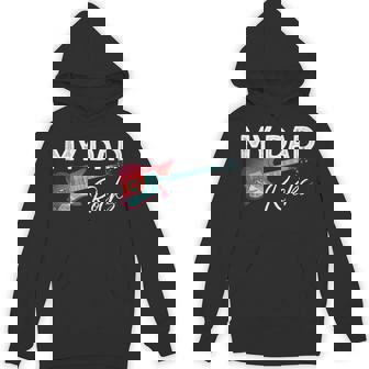 My Dad Rocks Rock And Roll Electronic Rock Guitar Tank Top Unisex Hoodie | Mazezy