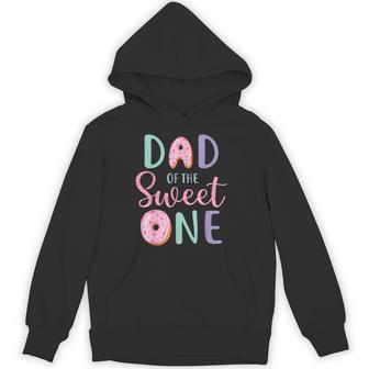 Dad Of The Sweet One First Birthday Matching Family Donut Hoodie - Thegiftio UK