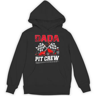 Dada Pit Crew Racing Family Race Car Birthday Boy Hoodie - Thegiftio UK