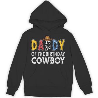 Daddy 1St Birthday Cowboy Western Daddy Birthday Boy Hoodie - Thegiftio UK