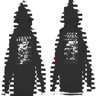 Dark Gothic Black And Red Skull Emo Y2k Grunge Streetwear Hoodie | Mazezy