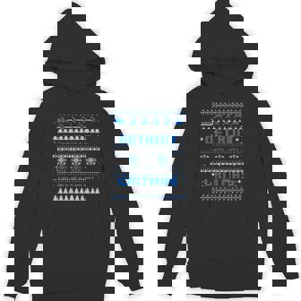 Detroit Michigan Ugly Christmas Sweater Party 313 Hoodie | Mazezy