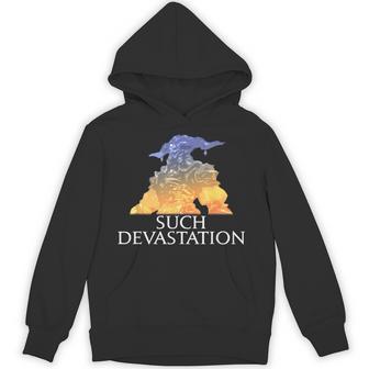 Such Devastation Mmorpg Memes Hoodie - Thegiftio UK