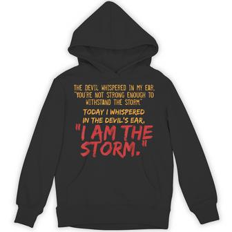 The Devil Whispered In My Ear Devil Quote Hoodie - Thegiftio UK