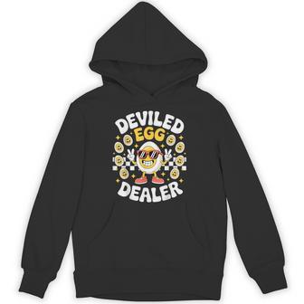 Deviled Egg Dealer Retro Thanksgiving Food Deviled Egg Hoodie - Thegiftio
