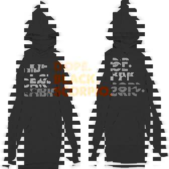 Dope Black Scorpio Melanin African Zodiac Scorpio Hoodie | Seseable FR