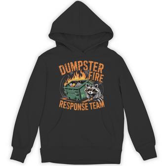 Dumpster Fire Response Team Raccoon Meme Lover Humor Hoodie - Monsterry