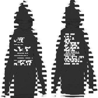 EAT SLEEP EXHIBITION DRILL REPEAT FUNNY SARCASTIC Unisex Hoodie | Mazezy