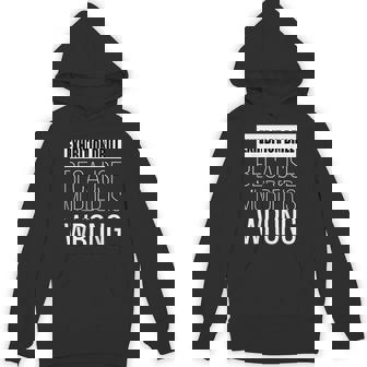 Exhibition Drill Because Murder Is Wrong Funny Unisex Hoodie | Mazezy