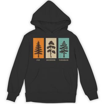 Fir Dogwood Tamarack Patriotic Trees Lover National Park Hoodie | Seseable CA