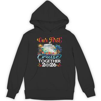 Our First Cruise 2026 Together Cute Matching Couples Cruise Hoodie - Thegiftio UK