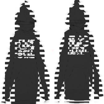 Flag Football Silhouette On Flag Football Unisex Hoodie | Mazezy