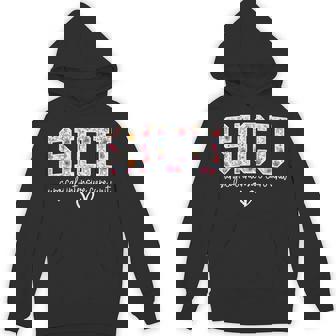 Floral Surgical Intensive Care Unit Sicu Nurse Appreciation Hoodie - Monsterry