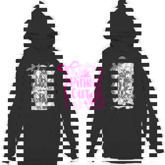 Football Pink Out Team Breast Cancer Awareness Month Womens Hoodie - Thegiftio