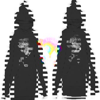 Fun Hot Air Balloon Hippie Tie Dye Ballooning Dk Unisex Hoodie | Mazezy