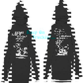 Funky Keep On Truckin' Retro Vibes Hoodie | Mazezy