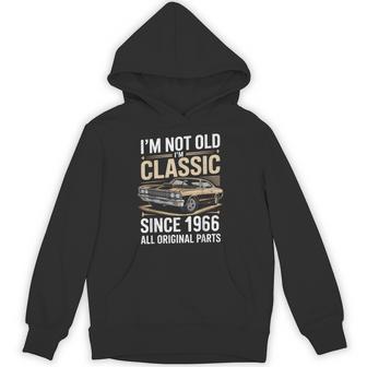 60Th Birthday Classic Vintage Car 1966 Birthday Hoodie - Thegiftio UK