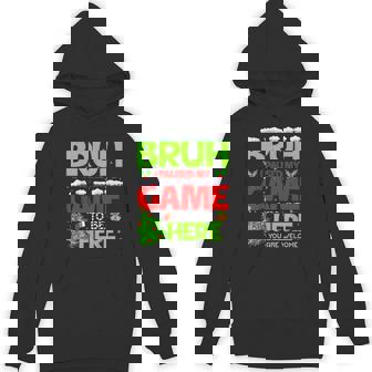 Bruh I Pause My Game To Be Here Christmas Family Boy M Hoodie | Mazezy