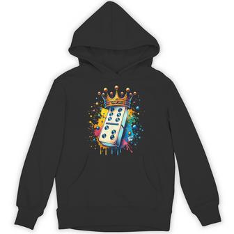 Dominoes King Board Game Domino Lover Domino Player Hoodie - Thegiftio UK