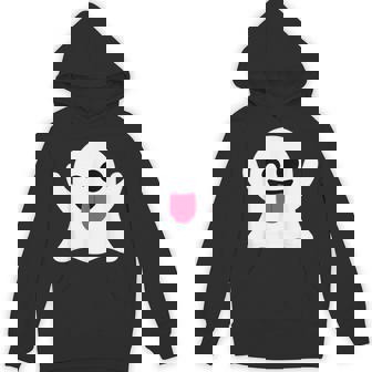 Emoticon Cute Ghost Boo Face Halloween Costume Hoodie | Mazezy