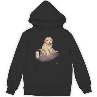 Goldendoodle Smoking Meme Smoking Dog Cigarette Hoodie - Thegiftio UK