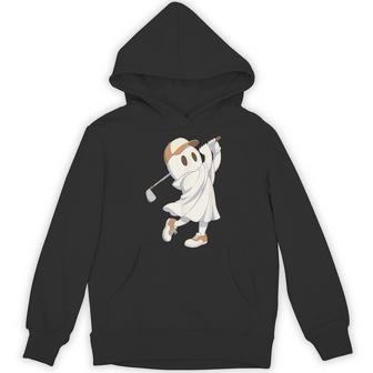 Golf Costume Halloween Ghost Playing Graphic Hoodie - Thegiftio UK
