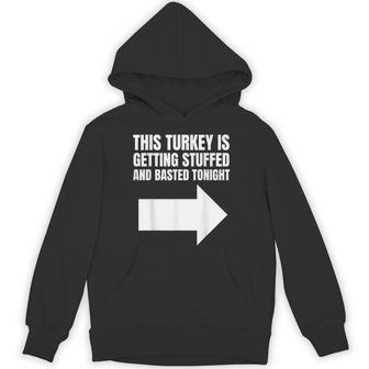 Inappropriate Thanksgiving Day Matching Couple Hoodie | Mazezy