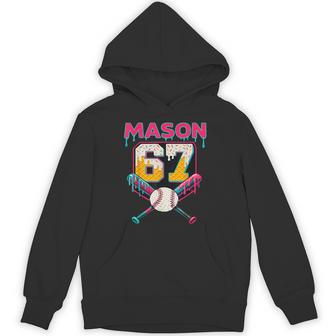 Mason 67 Six Seven Sport Meme Ice Cream Drip Graphic Hoodie - Thegiftio UK