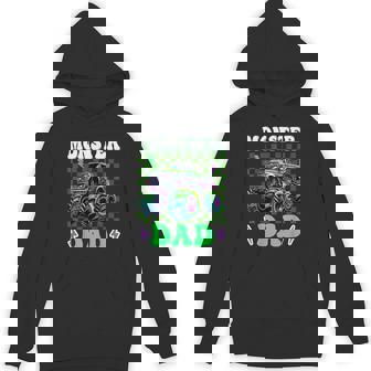 Monster Truck Dad Of The Birthday Boy Family Matching Hoodie | Mazezy