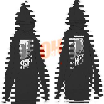 Oh Shift Mountain Biking Bicycle Rider Cyclist Hoodie | Mazezy