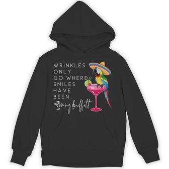 Parrot Wrinkles Only Go Where Smiles Have Been Hoodie - Monsterry