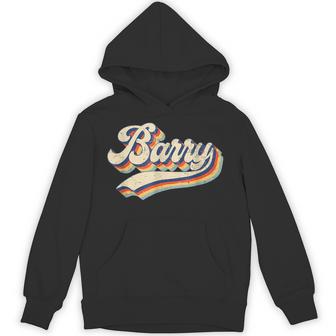 Retro Vintage Barry First Name Barry Hoodie - Thegiftio UK