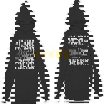 We Rock Together Hands Rock Lovers Hoodie - Thegiftio