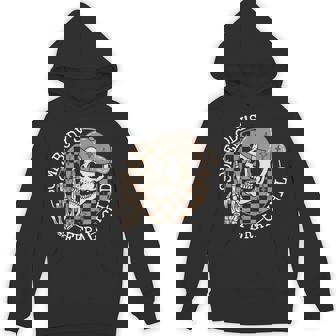 Skull Skeleton Retro Humor Somebody's Feral Child Hoodie - Seseable