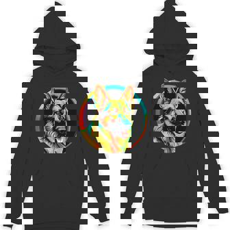 German Shepherd Dog Pop Art Pet Love Mom Unisex Hoodie | Mazezy