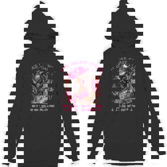 Give Breast Cancer The Boot Cowgirl Cancer Awareness Ribbon Hoodie - Thegiftio