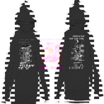 Give Breast Cancer The Boot Cowgirl Cancer Awareness Ribbon Hoodie - Monsterry