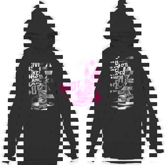 Give Breast Cancer The Boot Pink Military October Awareness Hoodie | Mazezy