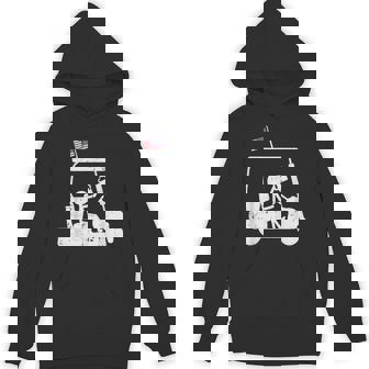 Golf Cart Us Flag Golfing Patriotic Golfer Dad Men Hoodie - Thegiftio