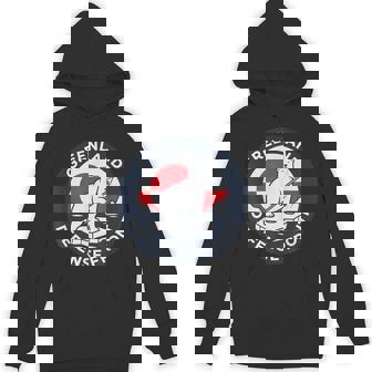 Greenland Guard Polar Bear Spear Arctic Emblem Hoodie - Monsterry