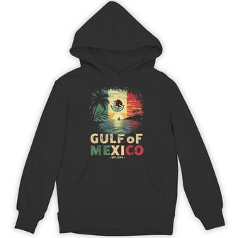 Gulf Of Mexico Est 1550 Mexican Gulf Of Mexico Flag Vintage Hoodie - Monsterry