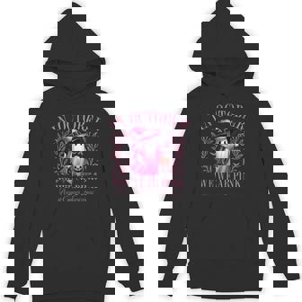 Halloween Pink Ghost In October We Wear Pink Breast Cancer Hoodie | Seseable UK