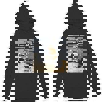 Hamster Deadlift Training Cute Rat Weightlifting Meme Hoodie - Monsterry